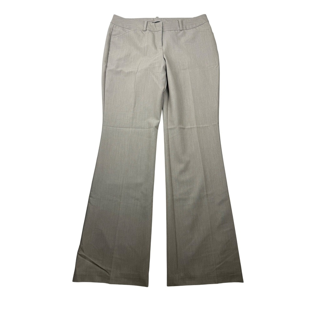 Worthington Modern Fit Dress Pants Tan Flare Leg Trousers Womens 4P 1413314